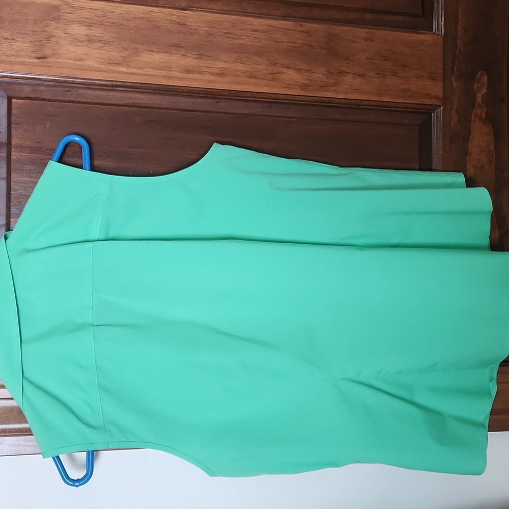 Talbots Vibrant Green Sleeveless Blouse - Picture 4 of 5